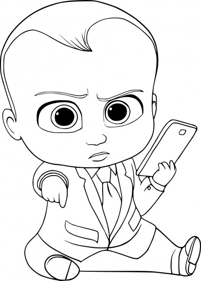 Coloriage Baby Boss
