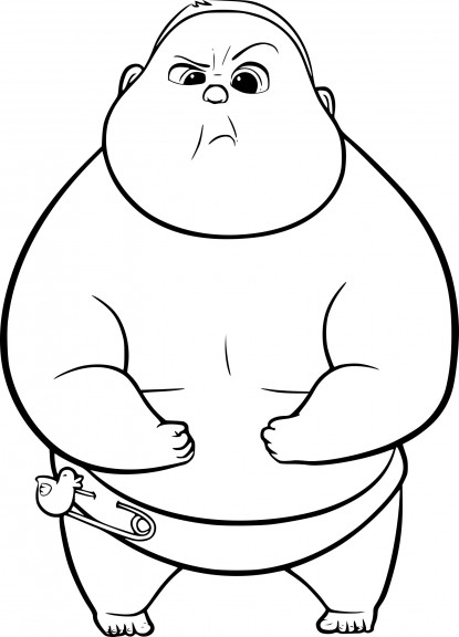 Baby Boss Jimbo coloring page