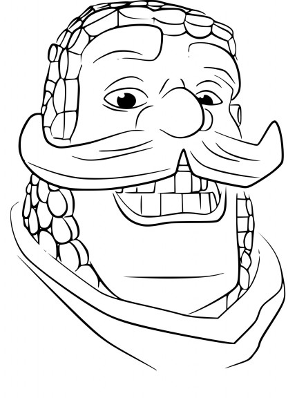 Coloriage Clash Royale chevalier