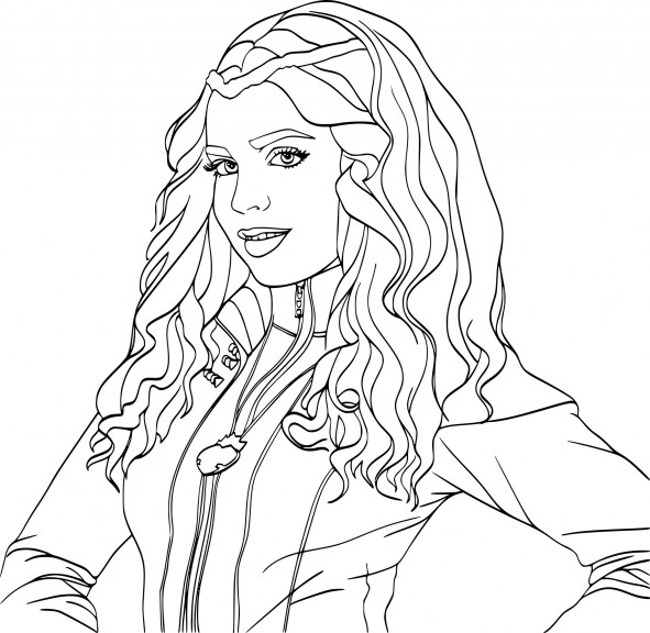 Coloriage Evie Descendants