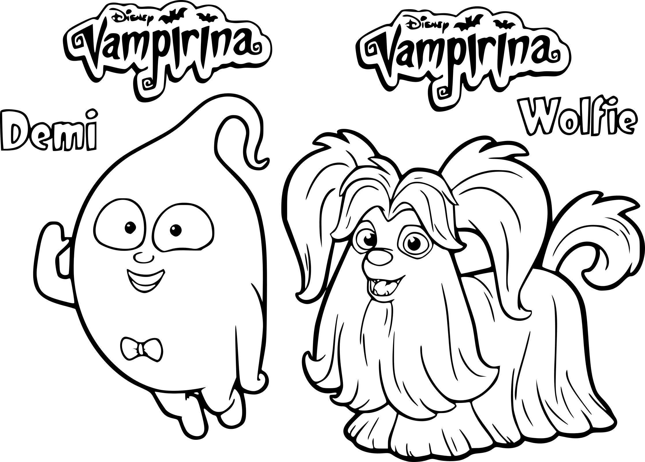 Vampirinas Friends coloring page