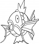 Disegno di Pokemon Magikarp da colorare