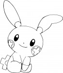 Plusle Pokemon coloring page