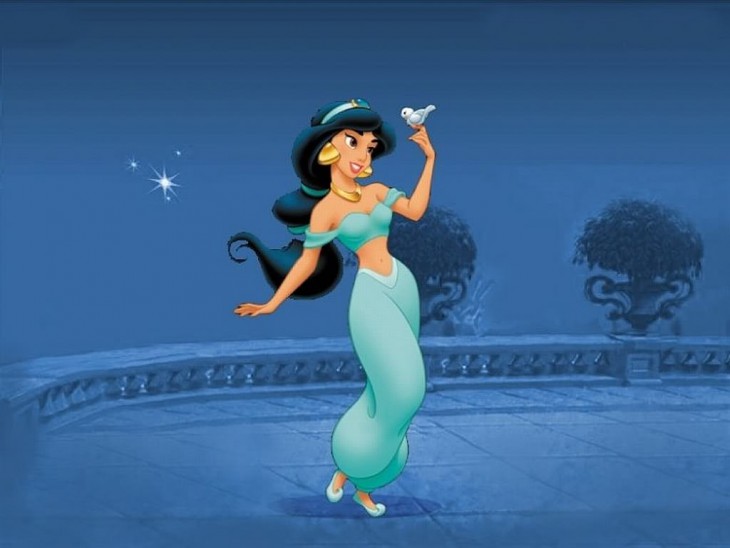 Princess Jasmine With A Pretty Bird