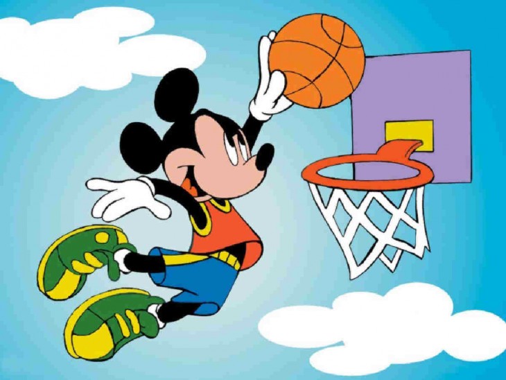 Disegno di Mickey fa sport da colorare