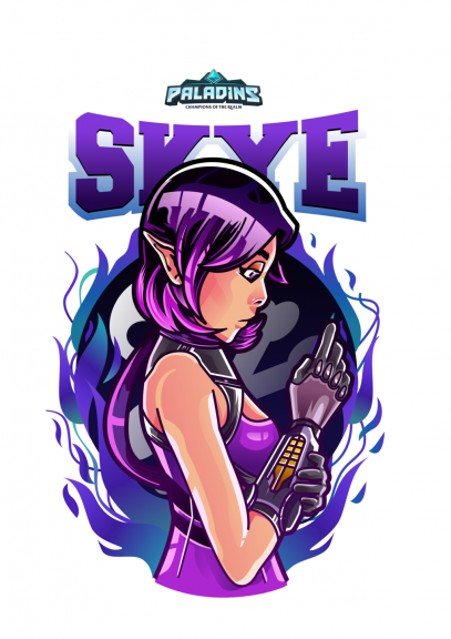 Disegno di Paladini Skye da colorare