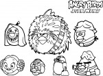 Star Wars Angry Birds coloring page
