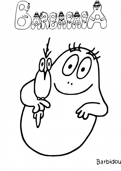 Barbidou coloring page