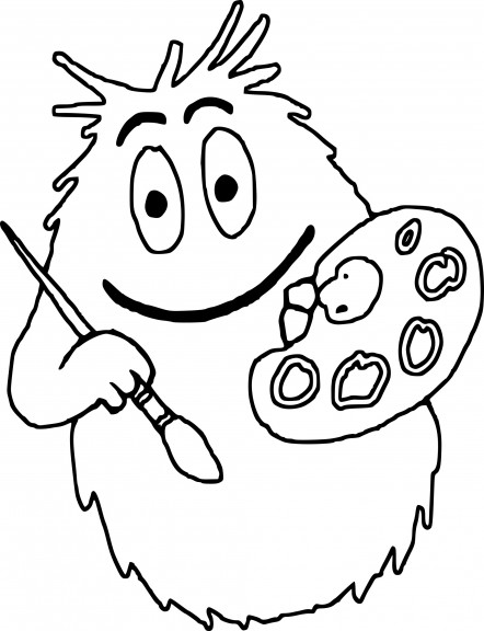 Barbouille coloring page