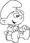 Baby Smurf coloring page