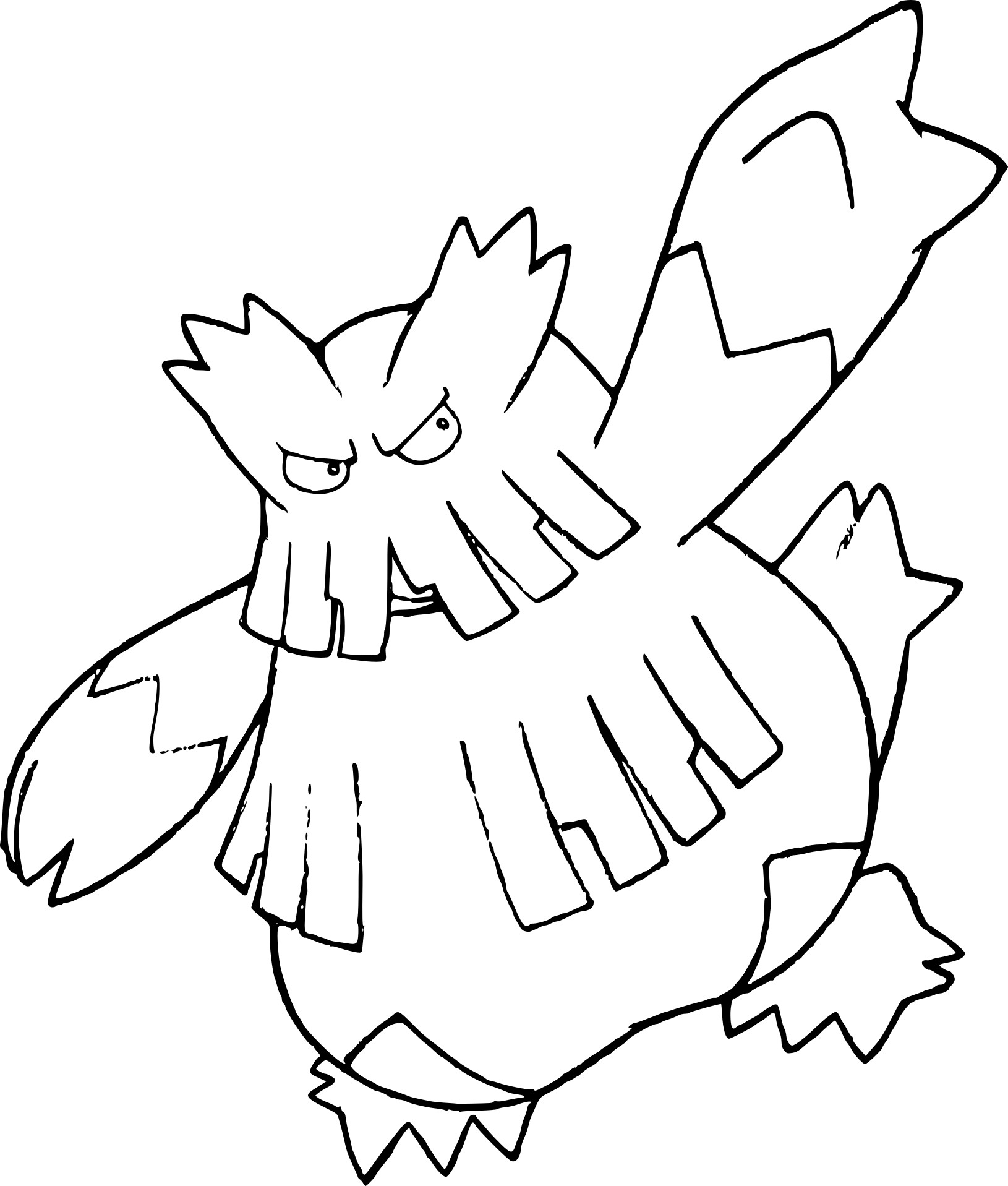 Abomasnow Pokemon coloring page