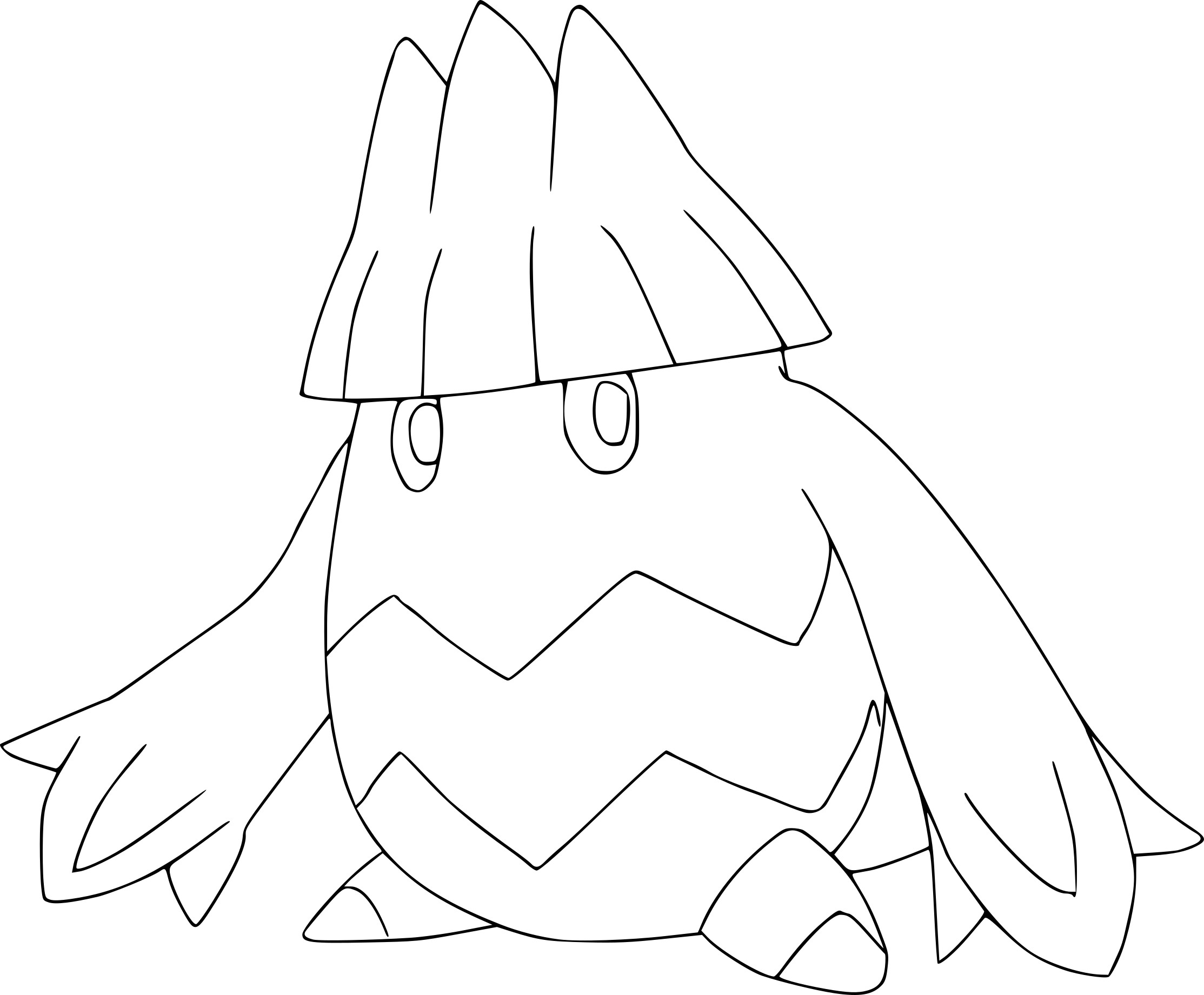 Snover Pokemon coloring page