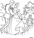 Cinderella And The Prince coloring page