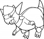 Disegno di Pokemon Rampardos da colorare