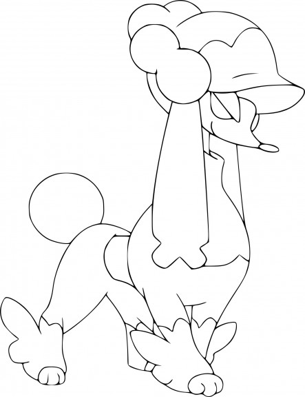 Pokemon Furfrou coloring page