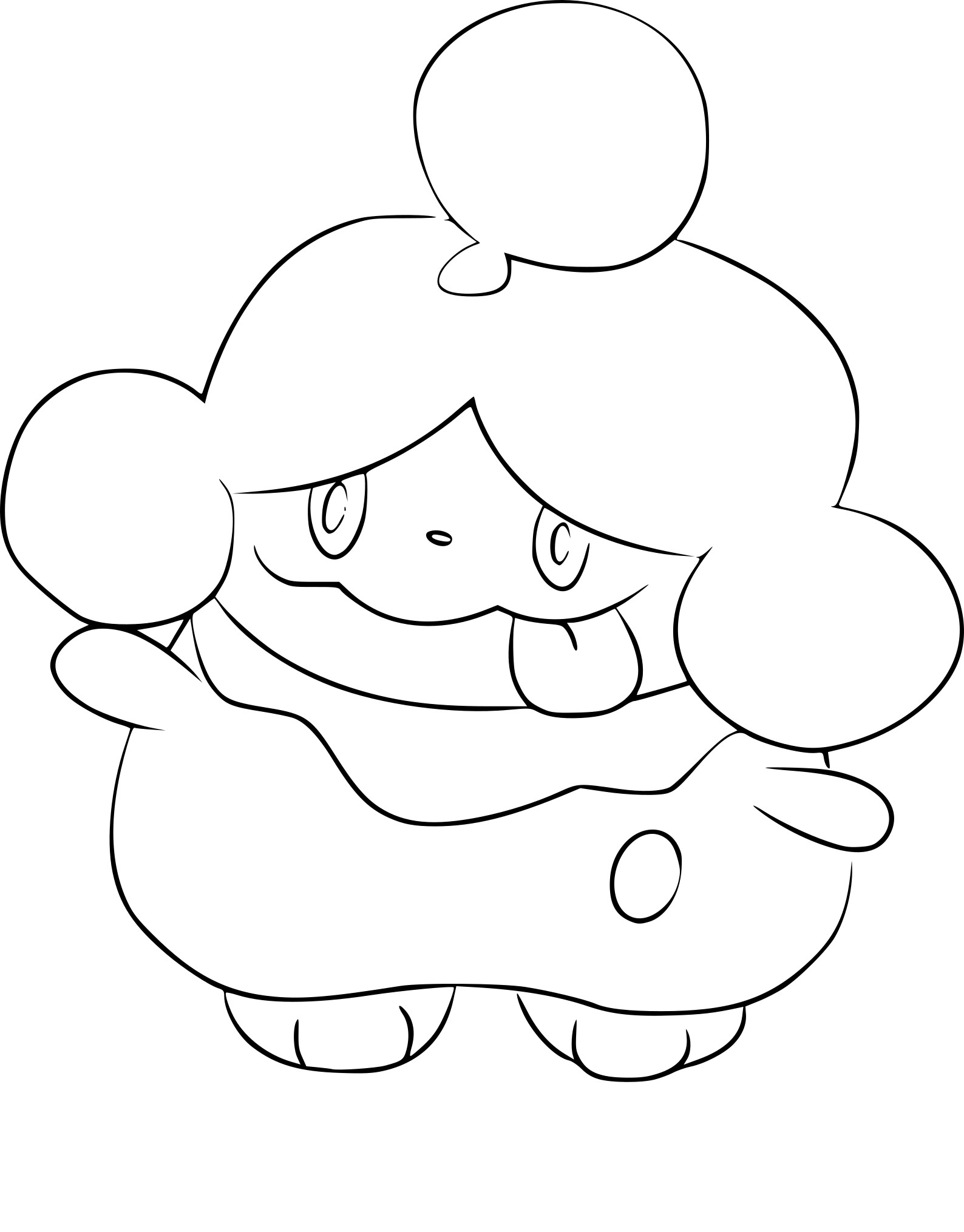 Pokemon Slurpuff coloring page