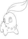 Coloriage Germignon Chikorita