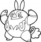 Pokemon Pignite coloring page