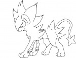 Luxray Pokemon coloring page