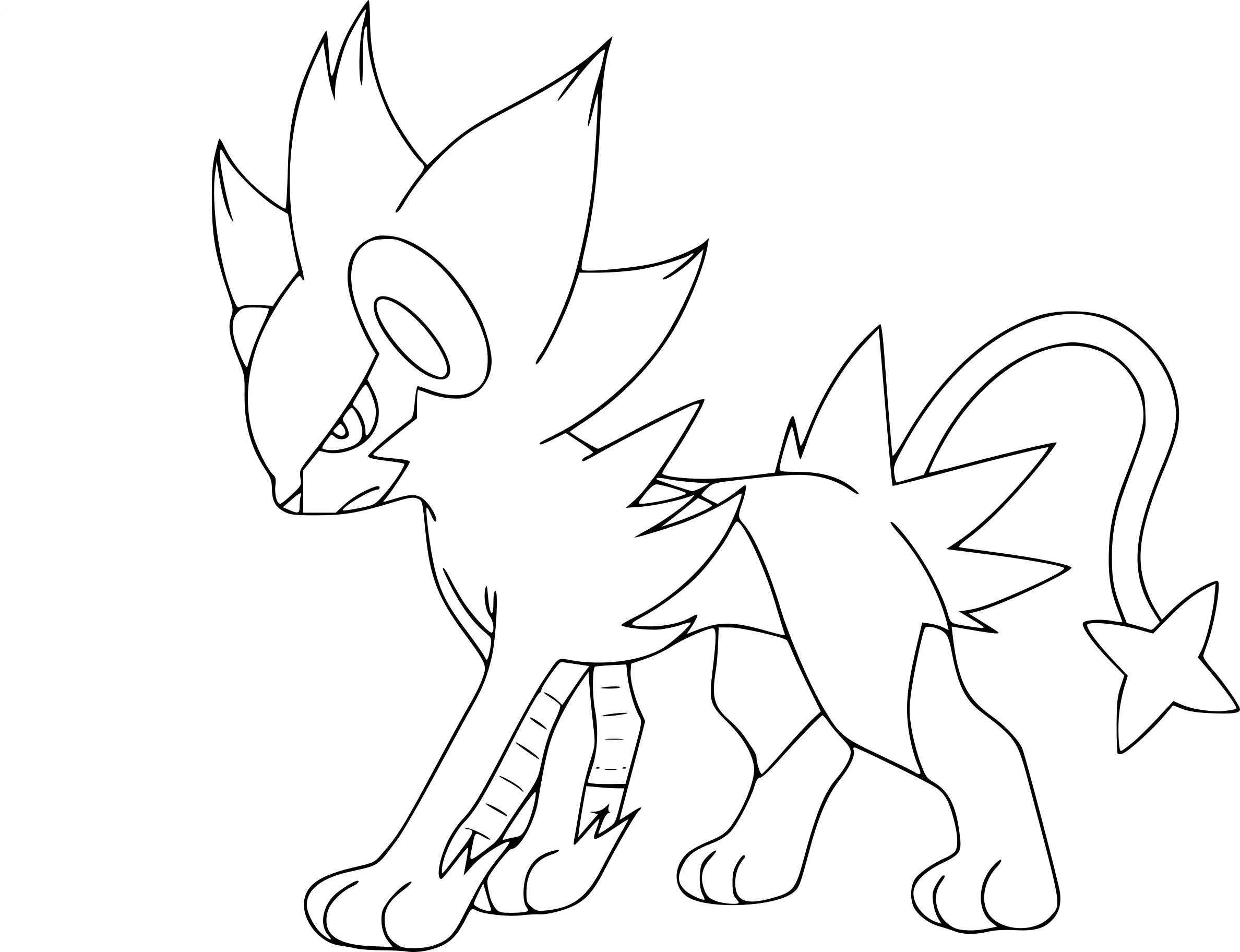 Disegno di Pokemon Luxray da colorare