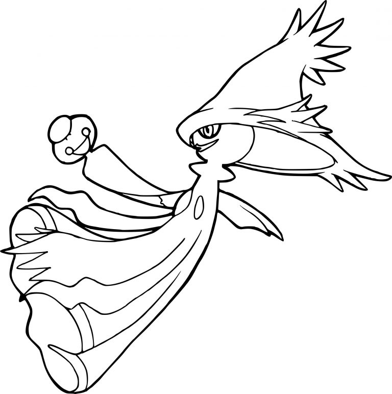 Mismagius Pokemon coloring page