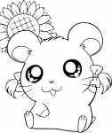 Disegno di Criceto piccolo Hamtaro da colorare