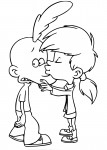 Titeuf And Nadia coloring page