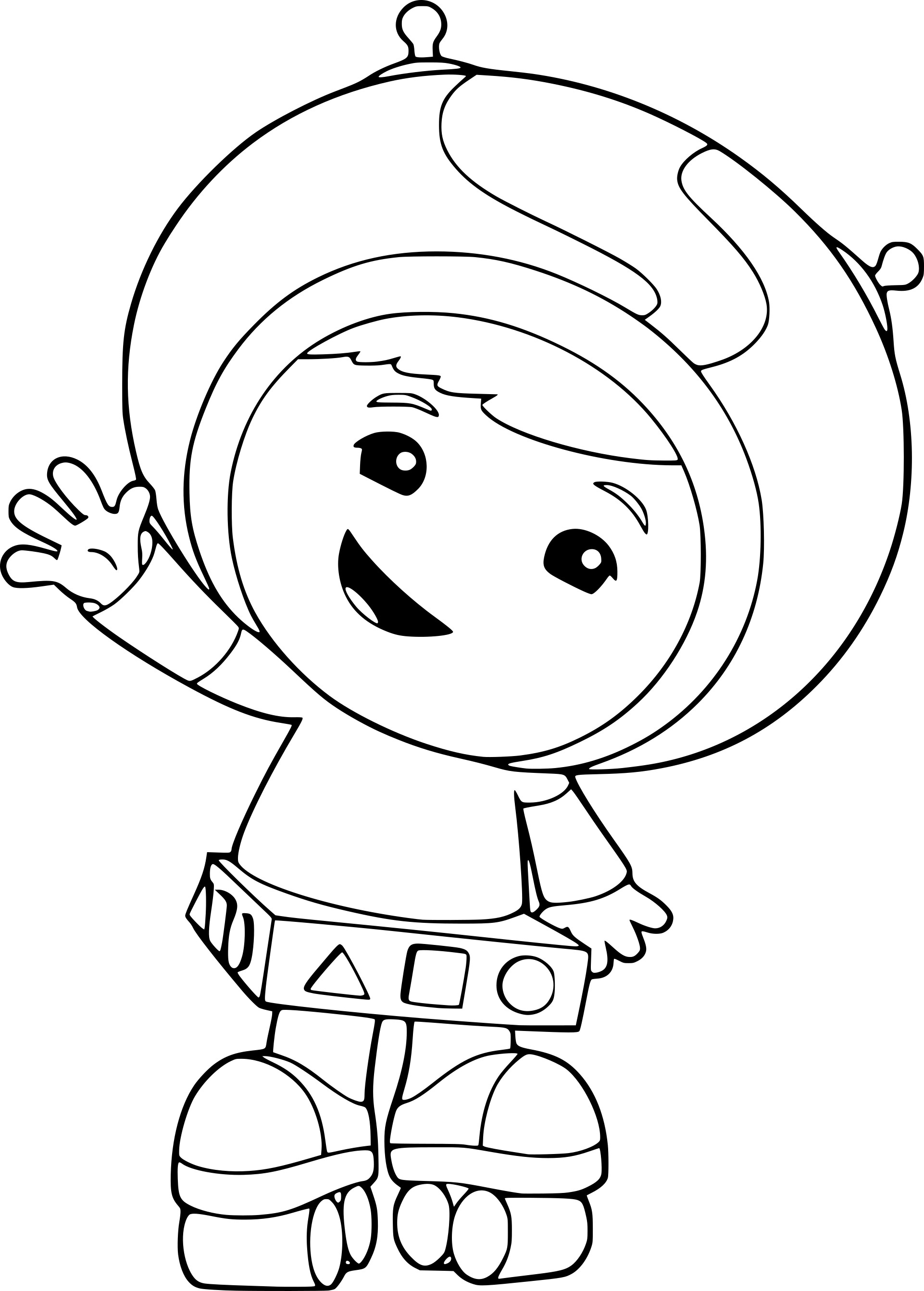 Coloriage Umizoomi Geo