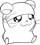 Hamtaro drawing and coloring page