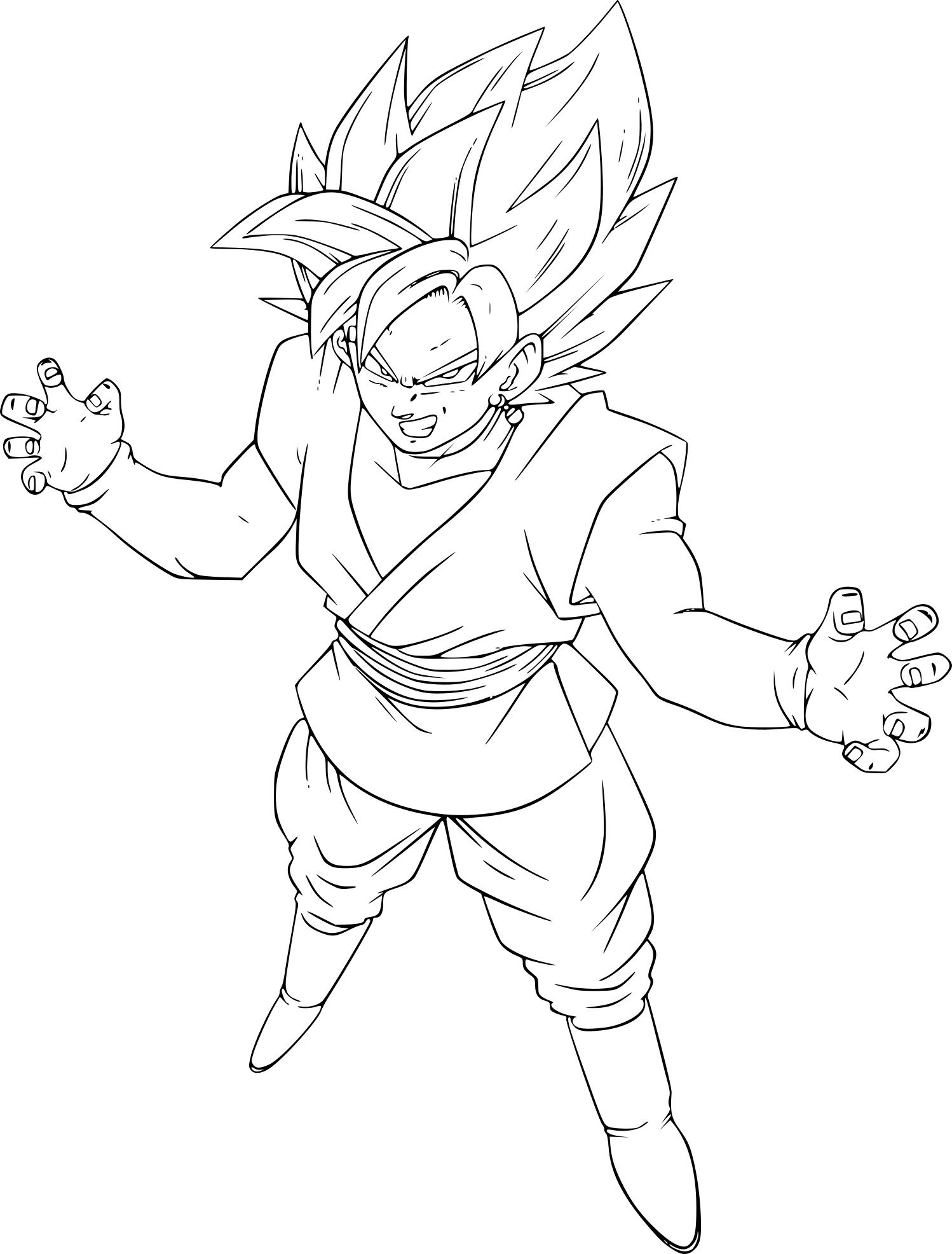 Coloriage Goku Black