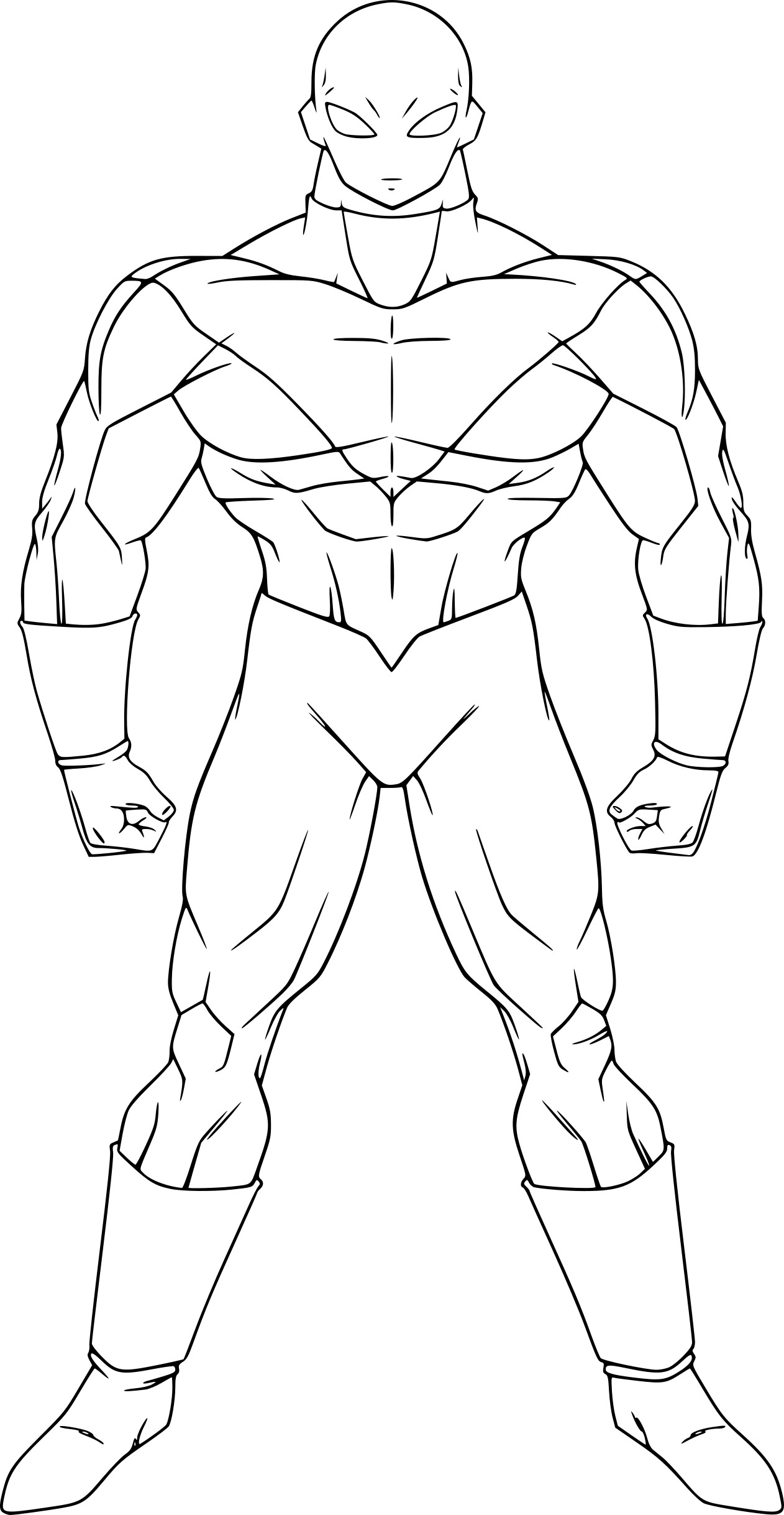 Coloriage Jiren DBZ à imprimer