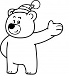 Bandabi Black Bear coloring page