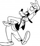 Goofy coloring page