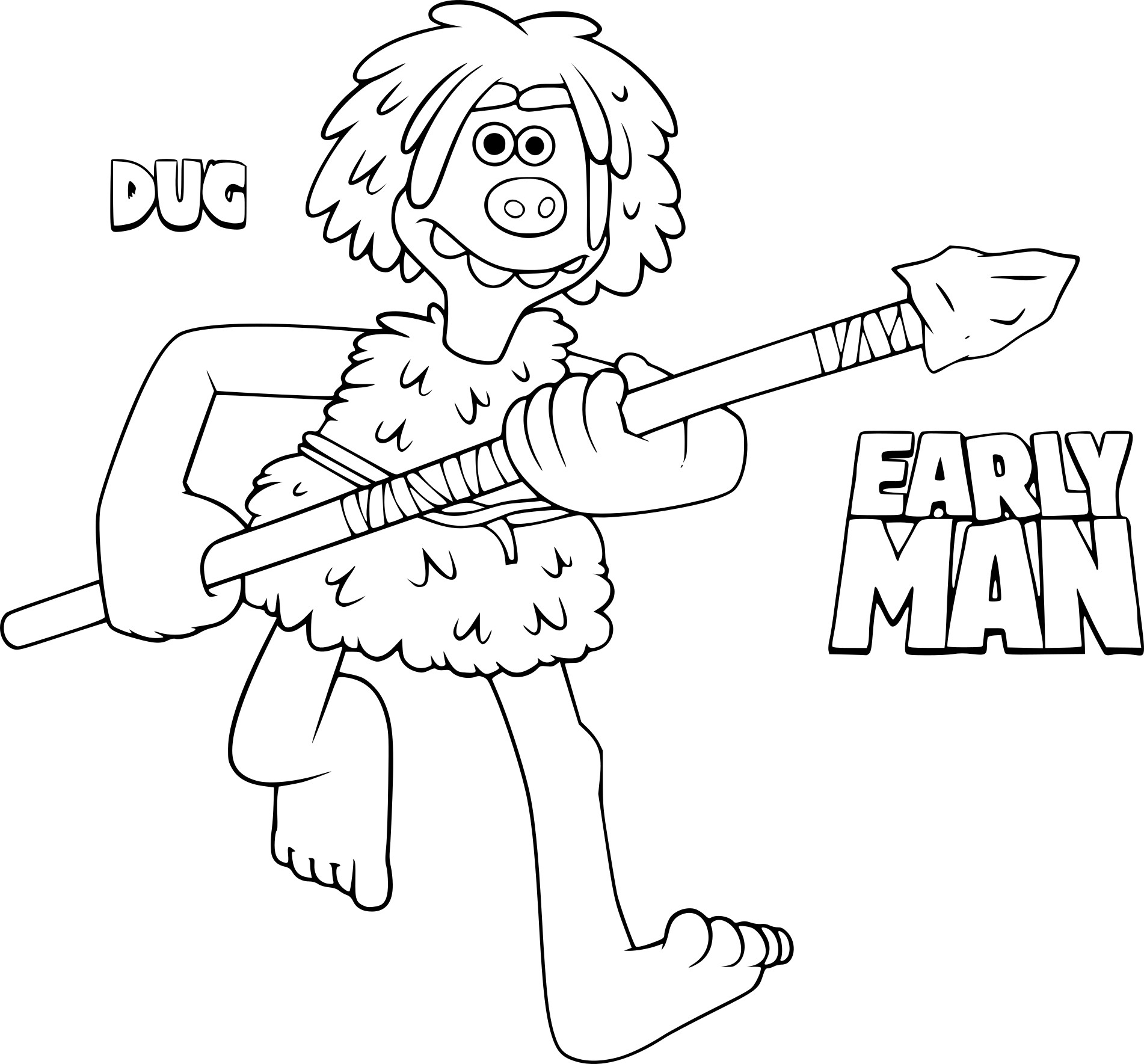 Dug Cro Man coloring page