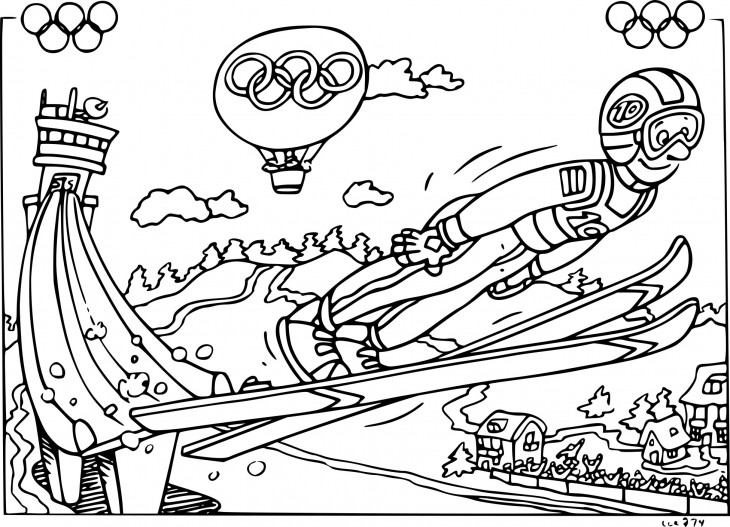 Coloriage Jeux Olympiques 2018