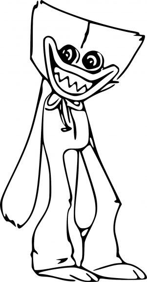 Huggy Wuggy Plush coloring page